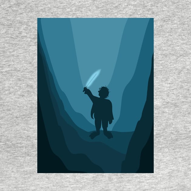 Bilbo found his courage - Artprint by Archana7